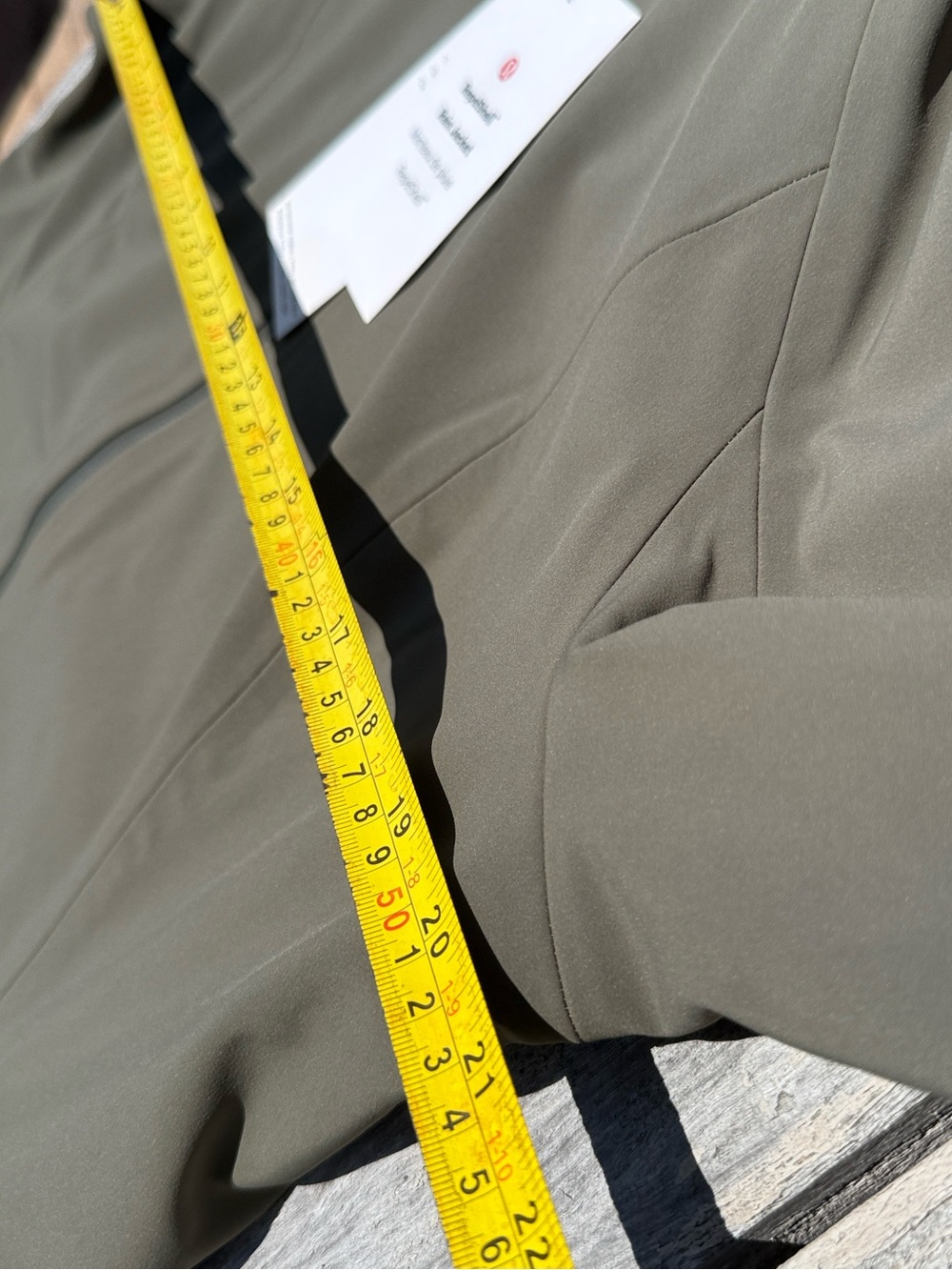 Lululemon RepelShell Rain Jacket Army Green Size 12 NWT Waterproof Fleece Lined - Picture 4 of 9